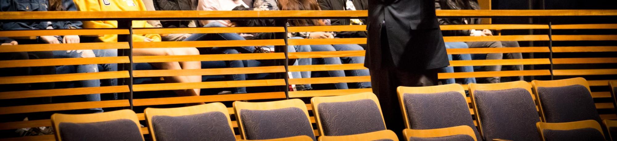 Students sitting in Mondavi Center audience